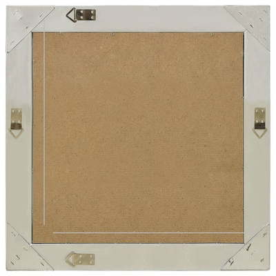 vidaXL Lustro ścienne w stylu barokowym, 60x60 cm, srebrne