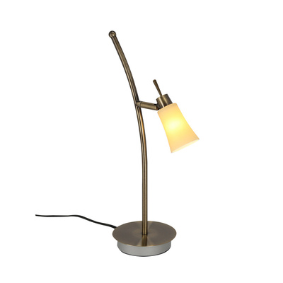 Lampka stołowa 1xG9 55cm patynowa/biała Kroton 33-88942