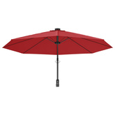 Ścienny parasol ogrodowy, czerwony, 290 cm