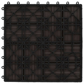 Płytka Tarasowa 11 pcs Ciemny brąz 30 x 30 cm