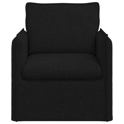 Sofa Czarny 75 x 82 x 85 cm tkanina