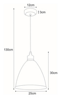 Lampa wisząca K-8005-1 WH z serii WATSO WHITE KAJA