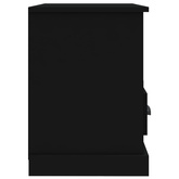 vidaXL Szafka pod TV, czarna, 80x35x50 cm, materiał drewnopochodny