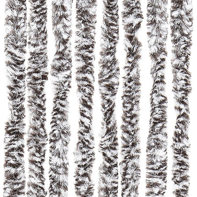 Zasłona przeciwko owadom, brąz i beż, 100x220 cm, szenil