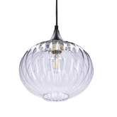Lampa wiszącza czarna/bezbarwna 240mm Exeter Ledea 50101276