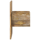 Szafka nocna, 50x27x50 cm, surowe drewno mango