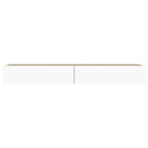 vidaXL Szafka pod TV z LED, biel i dąb sonoma, 120x35x15,5 cm