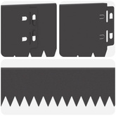 Krawężnik do trawnika 50 szt. 103 x 10 cm Stal Czarny