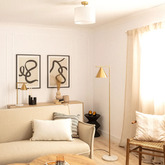 Lampka Stołowa Złota Abruzzo Valentino E27