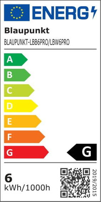 Blaupunkt Lampka biurkowa PRO LED 6W CCT 3000K-6000K ekran LCD czarna