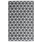 vidaXL Dywan zewnętrzny, czarny, 140 x 200 cm, PP