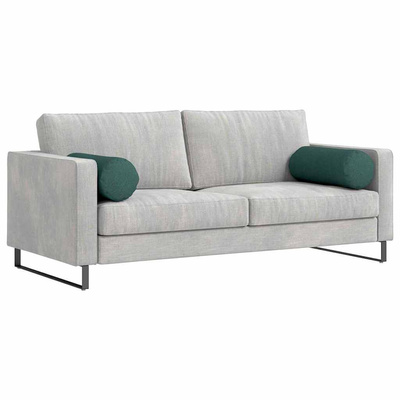 Poduszki Wałkowe 2 pcs Ciemna zieleń ? 25 x 70 cm tkanina