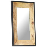 vidaXL Lustro, 80 x 50 cm, lite drewno mango