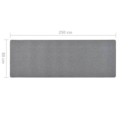 vidaXL Dywanik, ciemnoszary, 80 x 250 cm