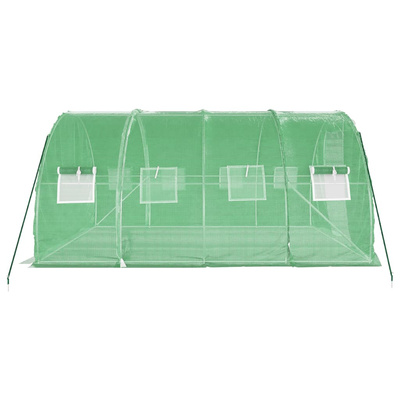 Szklarnia ze stalową ramą, zielona, 12 m?, 4x3x2 m
