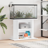 Szafka pod akwarium, biała, 80x35x60 cm