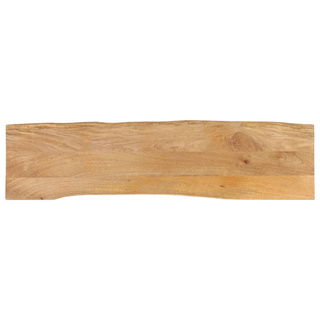 Blat stołu, 160x40x2,5 cm, naturalna krawędź, lite drewno mango