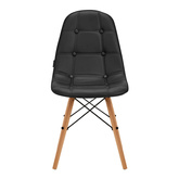 4Rico Krzesło skandynawskie QS-185 eco skóra czarne 147833