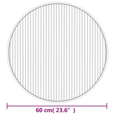 vidaXL Dywan okrągły, ciemnobrązowy, 60 cm, bambusowy