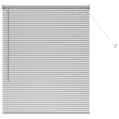 Żaluzje weneckie Srebrny 130 x 105 cm Aluminium