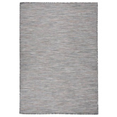 vidaXL Dywan zewnętrzny o płaskim splocie 140x200cm, brązowo-niebieski