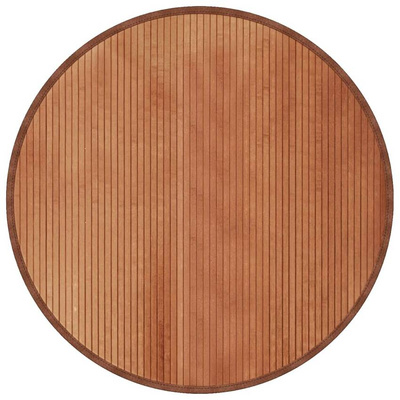 vidaXL Dywan okrągły, brązowy, 100 cm, bambusowy
