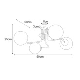 Lampa sufitowa K-4705 z serii KARI