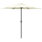 Parasol ogrodowy na aluminiowym słupku, 270x246 cm, piaskowy