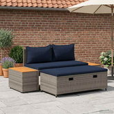 Zestaw sof na zewnątrz 4 -Seater 4 szt. 55 x 30 x 39 cm