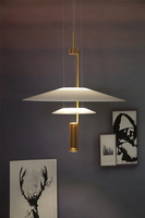 Nowoczesna Lampa Wisząca 2 warstwy LED Flamingo Parrot GOLD ADANI AD105G