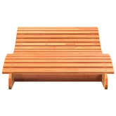 vidaXL Leżak, woskowy brąz, 205x80x31,5 cm, lite drewno sosnowe