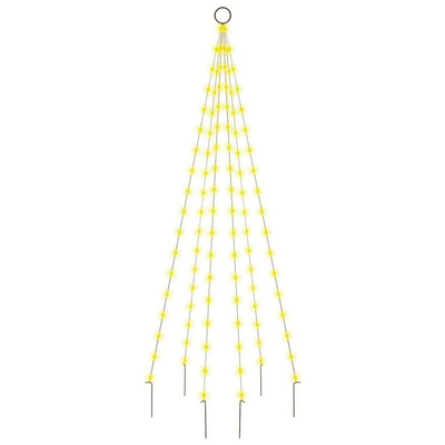 vidaXL Choinka do montażu na maszcie, 108 ciepłych białych LED, 180 cm