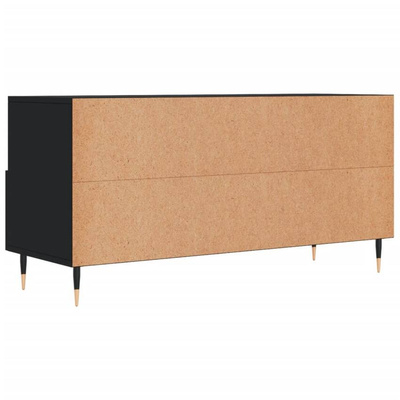 vidaXL Szafka pod TV, czarna, 102x36x50 cm, materiał drewnopochodny wariant 6