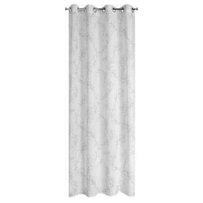 Zasłona Fiore biała 140x250
