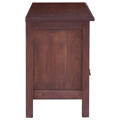 vidaXL Szafka pod TV, klasyczny brąz, 100x30x45 cm, drewno mahoniowe