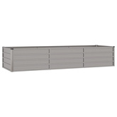 Podwyższona donica, rdzawa, 240x80x45 cm, stal kortenowska