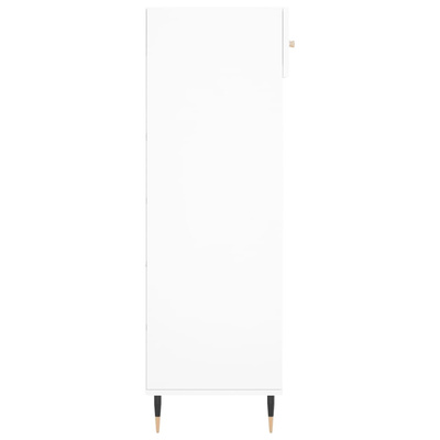 Szafka na buty, biała, 60x35x105 cm, materiał drewnopochodny