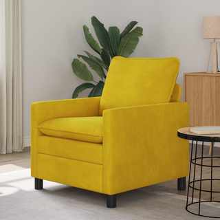 Sofa żółty 76 x 81 x 87,5 cm Welur