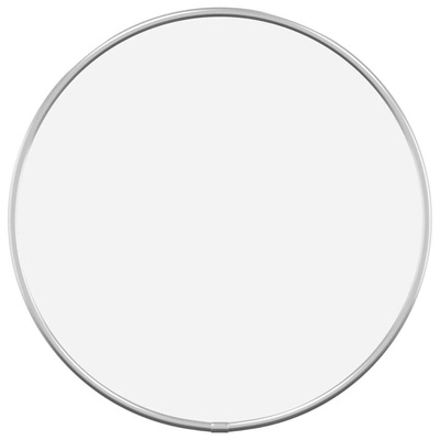 vidaXL Lustro ścienne, srebrne, Ø 30 cm, okrągłe