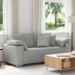 Sofa dwuosobowa Szary chmur 180 cm tkanina