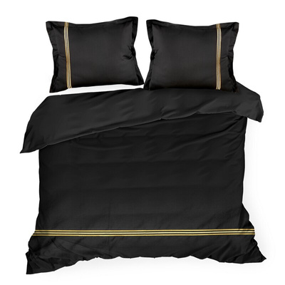 Pościel czarna 160x200