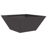 Doniczka ogrodowa 5 pcs Czarny 35 x 35 x 15 cm Stal zimnogięta