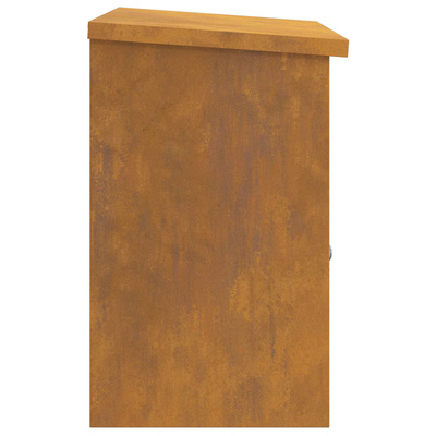 Skrzynka na przesyłki z drzwiami Rdzawy 47.5 x 38 x 59 cm