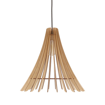 Eco 1 lampa wisząca 1x40 e27 Abażur drewniany