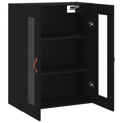 vidaXL Szafka wisząca, czarna, 69,5x34x90 cm model standard