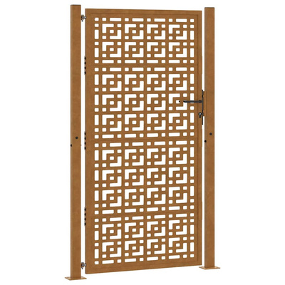 Brama ogrodowa 100x200 cm Stal nierdzewna Krzyż wzór