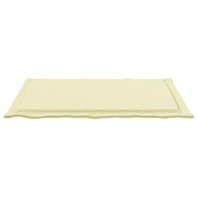 Poduszki na siedziska 4 pcs kremowy 47 x 36 x 2 cm Poliester