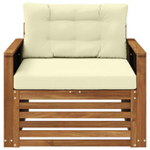Środkowa sofa ogrodowa naturalny