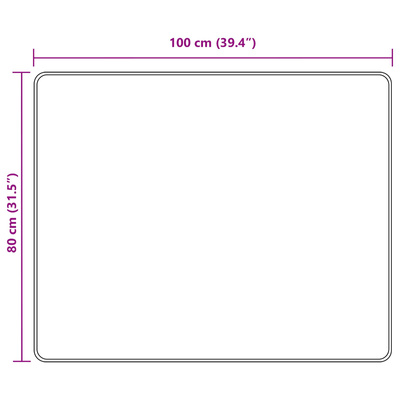 Chodnik dywanowy MARSA Szary 80 x 100 cm Poliester i PVC