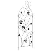 Ogrodzenie Ogrodowe Z blokadą 3 pcs Czarny 112 x 39,5 cm Stal